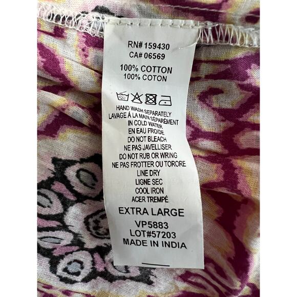 ELAN WOMENS XSMALL RUFFLE SLEEVE MINI DRESS LAVENDER IKAT PRINT NEW - Picture 10 of 11